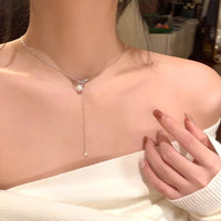 Perle longue à franges-X1640 Argent
