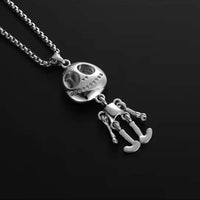 Skull-Titanium Steel Necklace 70cm