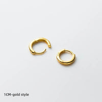 S925 silver pair gold 10mm
