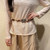 Green Butterfly Braided Waist Chain K0109