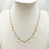 14K Gold-Plated Pearl Beaded Necklace