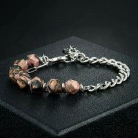 BR2164-Black Line Red Vein Stone