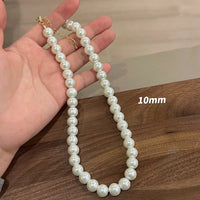 Collier de perles de 10mm [Acier au titane qui ne se décolore pas]