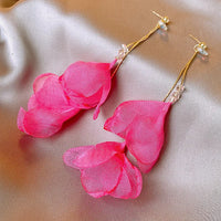 56# Silver Needle-Gold/1.3*1.1cm-Pink Flowers