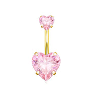 Golden Pink Heart
