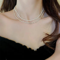 15# Necklace-Silver Double-Layer Broken Silver
