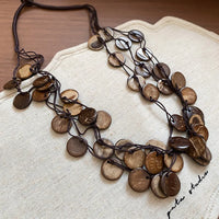 66# Necklace-Coffee Color