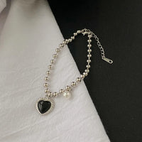 3# Bracelet-Silver Heart (Titanium Steel)
