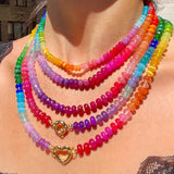 14K Gold-Plated Retro Glass Beaded Necklace