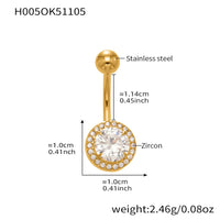 H005- Clou de nombril doré
