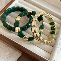 Bracelet-green (three-piece Set)