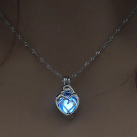 Ny197 Sky Blue Peach Heart Mother and Child