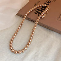 41# Necklace. Champagne-8mm