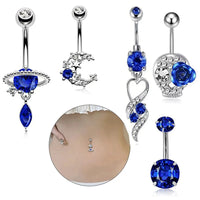 Blue five-piece set