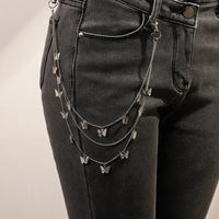 Chaîne de pantalon argentée