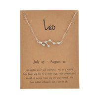 Collier en argent carte Leo Gold
