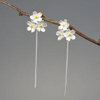 Silver Color Separation【Drop Earrings】